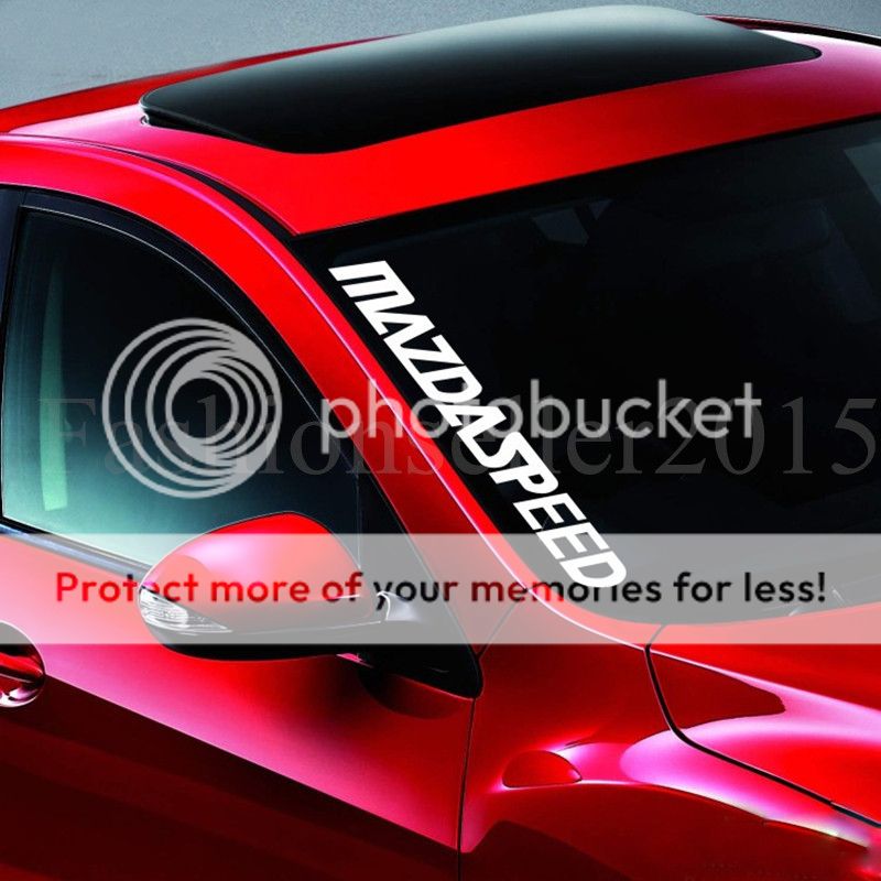 MAZDA SPEED Front Windshield Side Decal Vinyl Car Window Stickers DIY Exterior 7551611240048 eBay